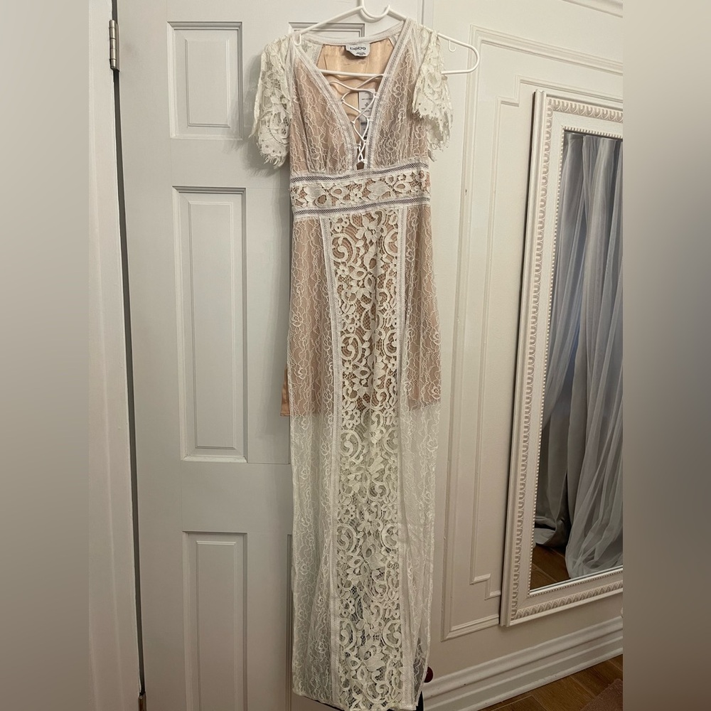 Lace white dress